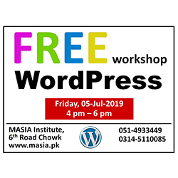 Free Workshop  on  Website Development using Wordpress  