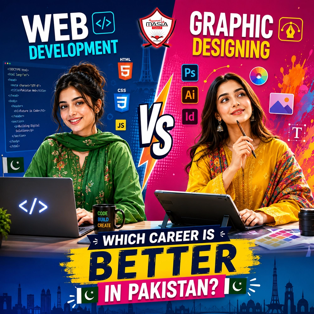 Web Development vs Graphic Designing in Pakistan – Which Career is Better in 2026?